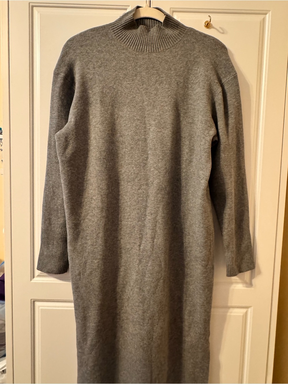 NWT a new day Grey Mock-Neck Sweater Dress Size S